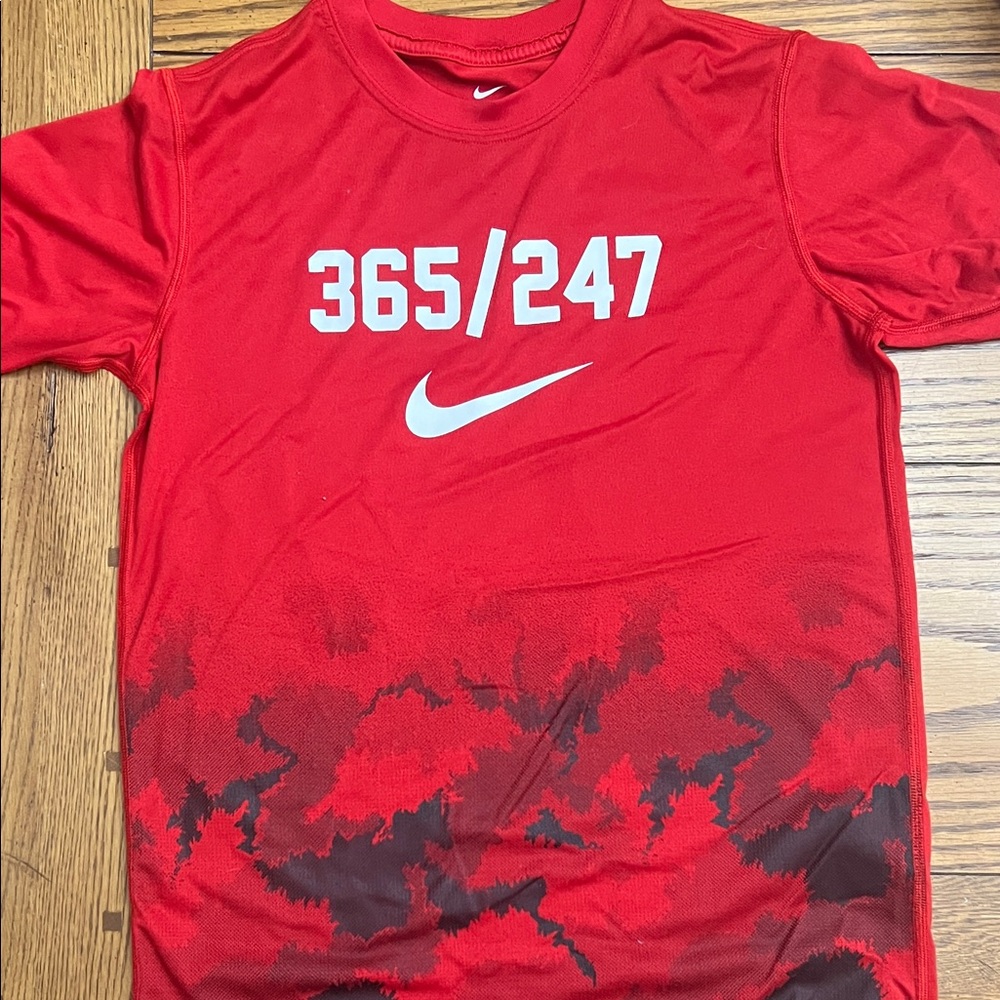 Nike Kids Red and Black 365/247 Tee